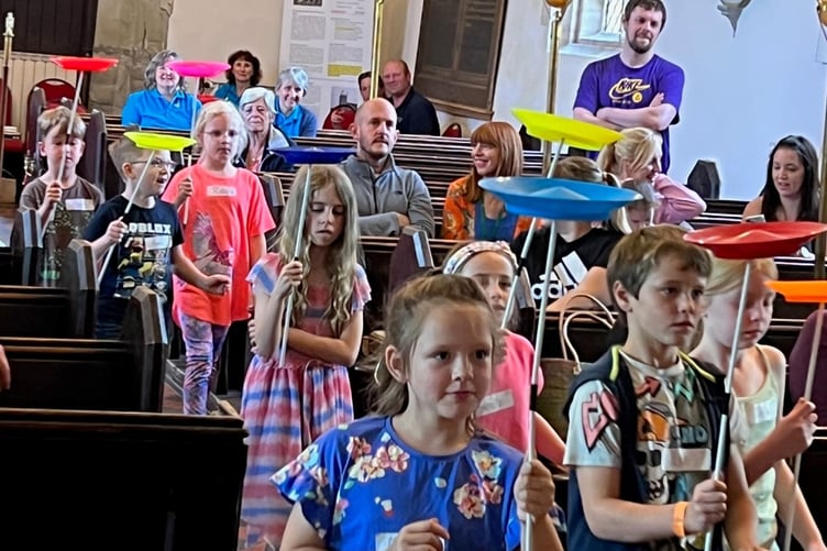 Walking down the isle spinning plates