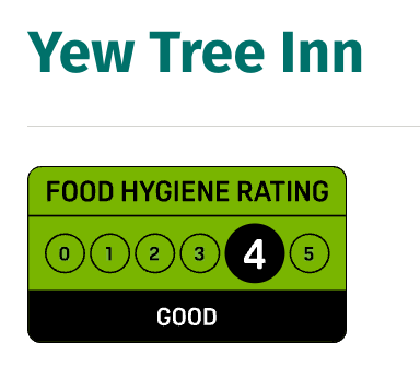 Yew Tree Inn food hygiene rating