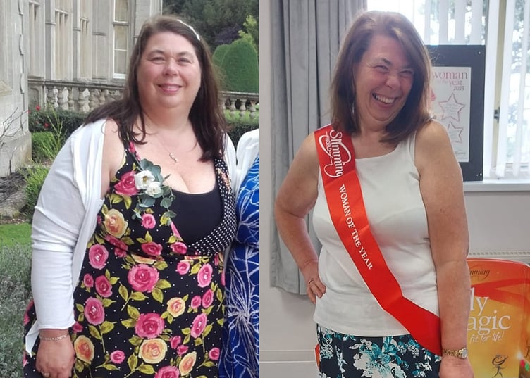 Lesley Fitz Horswell, Slimming World before and after