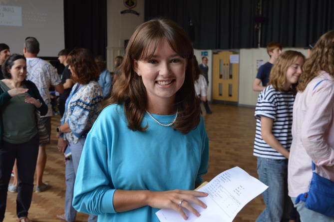 Sophia Stallard, with an exceptional 4 A*s, is set to study Mathematics at Bath University