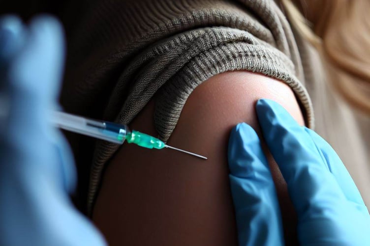 Flu shot stock image