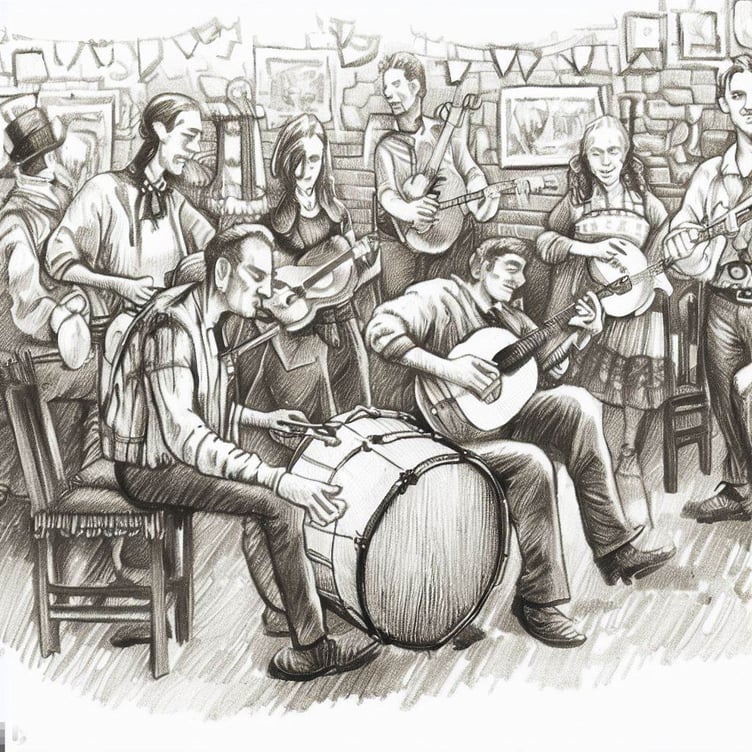 AI folks music graphic