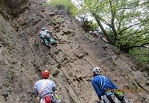 Major rock fall at Symonds Yat Rock