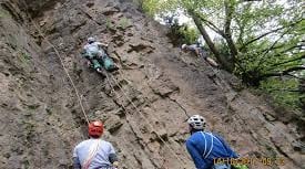 Major rock fall at Symonds Yat Rock
