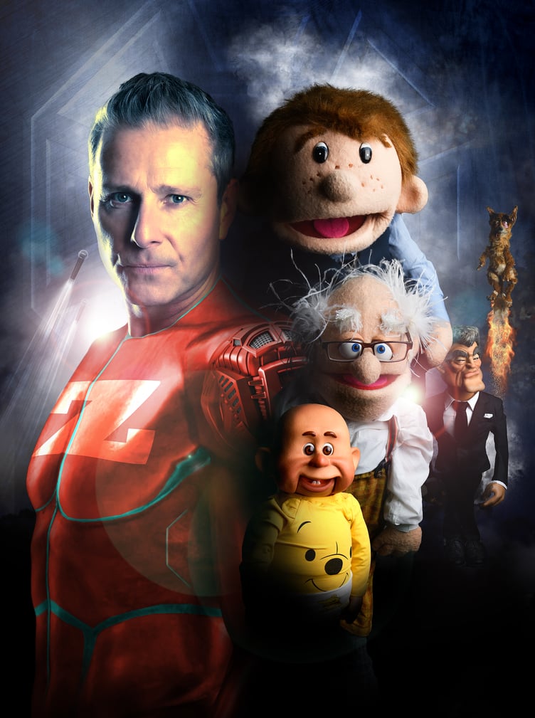 Paul Zerdin made his television debut as a magician on the BBC’s ‘Tricky Business’ and was the first outright winner of LWT’s ‘The Big Big Talent Show’ in 1996, hosted by Jonathan Ross. This victory introduced him to Nigel Lythgoe, who mentored him, leading to appearances on iconic shows like ‘Tonight at the London Palladium’ and ‘The Generation Game’. In 1997, Lythgoe secured Paul a coveted spot on ‘The Prince’s Trust Gala Show’.