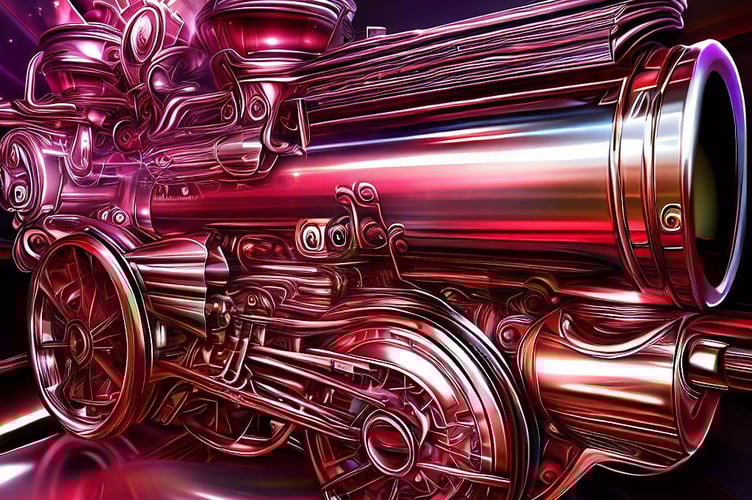 An AI generated steam engine