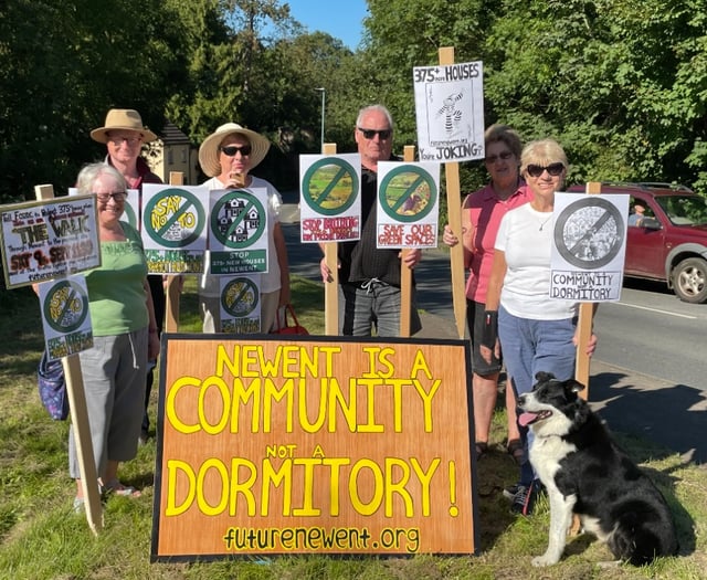 Newent residents march against new housing development