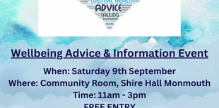 Wellbeing event at Shire Hall Saturday