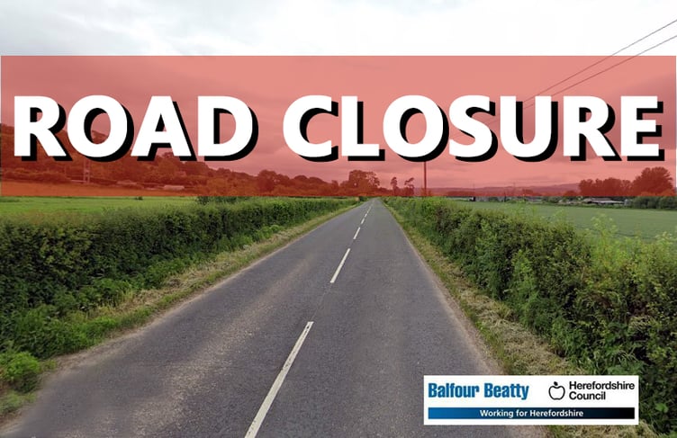 Hereford Highways road closure