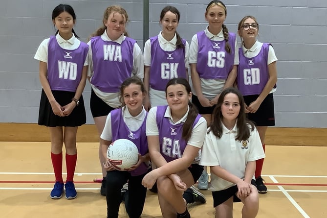 The Year 8 netball team which went up agains John Masefield
