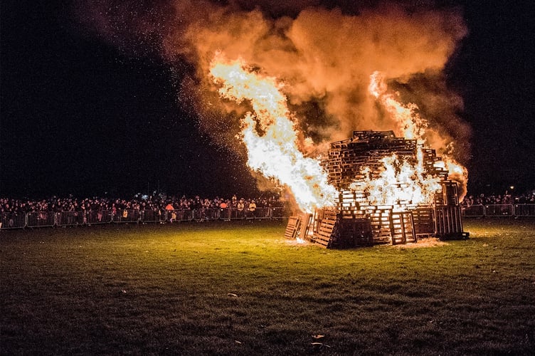 Bonfire night stock photo