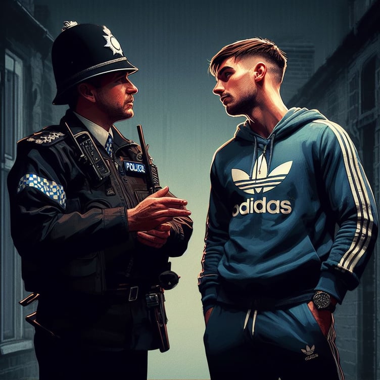 man and officer