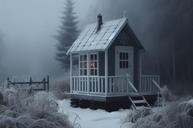 A summer house in winter