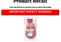 Sainsbury's recalls chorizo due to listeria contamination risk
