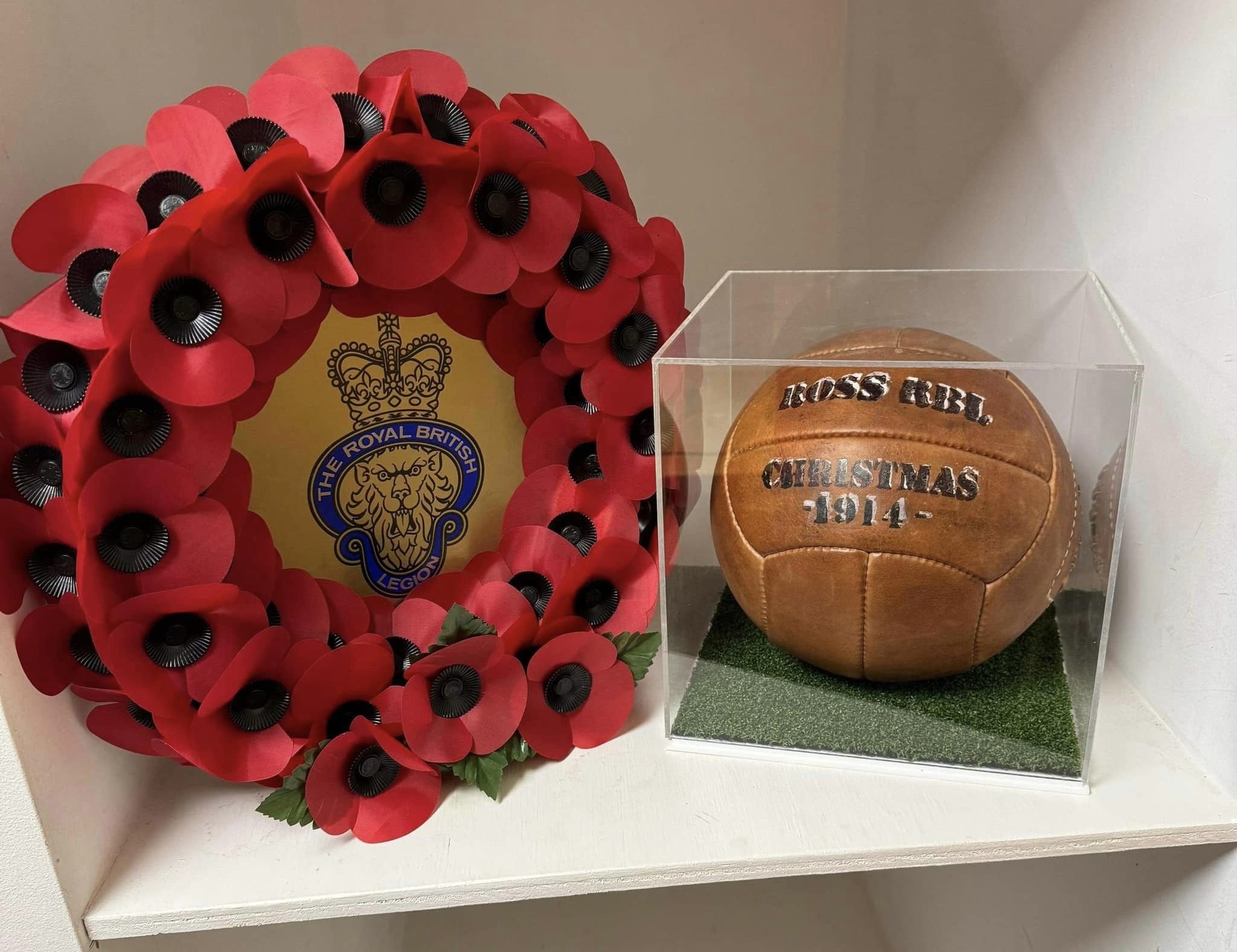 RBL presents club with replica 1914 ‘Christmas Truce’ football