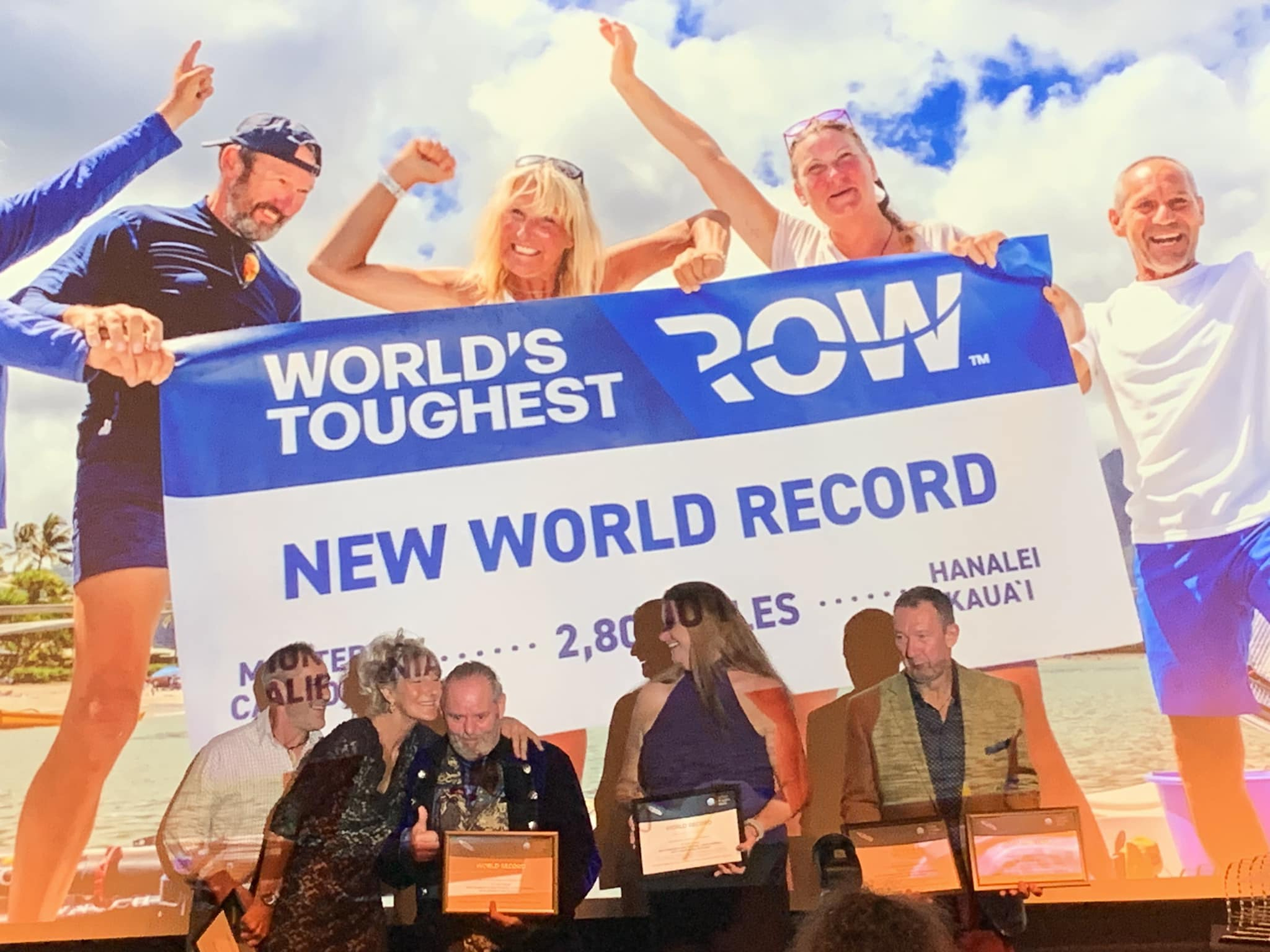 Flyin’Fish rowers celebrate Pacific crossing