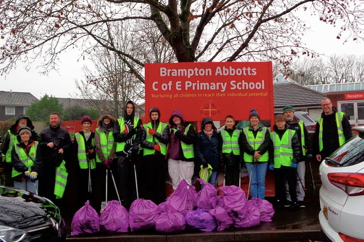 John Kyrle High School staff and students litter pick
