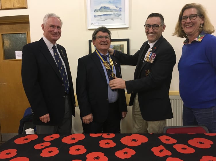 Left to right: Ian Corbitt, Treasurer; Nick Taylor, Incoming Chair; Rob Greaves, Outgoing Chair; Rachel Greaves, Secretary.