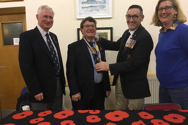Left to right: Ian Corbitt, Treasurer; Nick Taylor, Incoming Chair; Rob Greaves, Outgoing Chair; Rachel Greaves, Secretary.