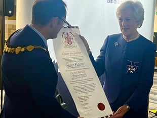 Lady Darnley receives honour as Honorary Freewoman of Herefordshire