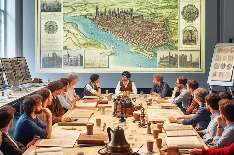 Meeting about the history of Cardiff from Bing AI