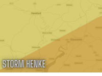 Yellow weather warning issued for rain and wind in Ross-on-Wye 