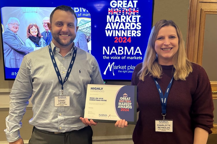 Ross Town Council at the Great British Market Awards 2024