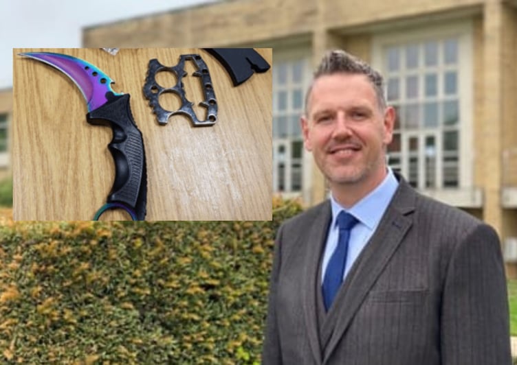 Zombie style knife/ John Campion West Mercia PCC