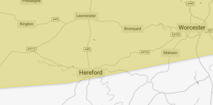 Potential disruption as snow issued for parts of Herefordshire 