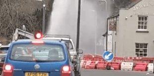 Burst water main adds to Monmouth traffic chaos