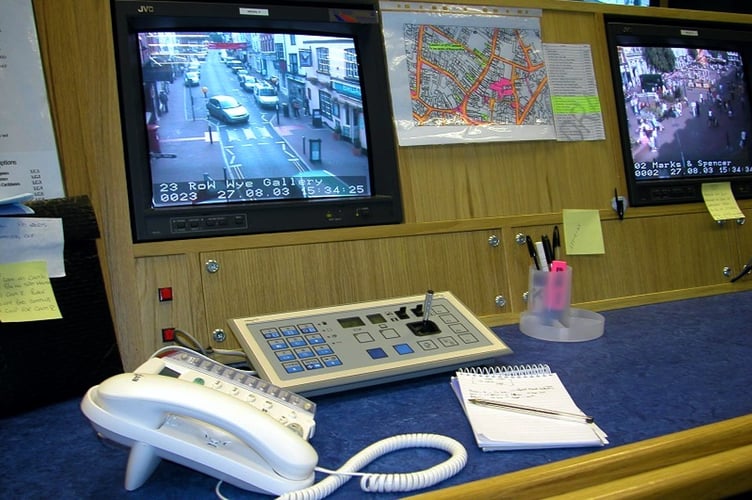 Council CCTV is monitored in a control room