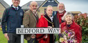 Late Mayor honoured with 'Bedford Way' street unveiling