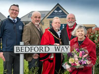 Late Mayor honoured with 'Bedford Way' street unveiling