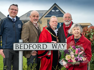 Late Mayor honoured with 'Bedford Way' street unveiling