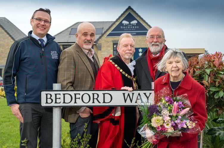 Richard Lawon, Ed O'Driscoll, Mayor Louis Stark, Chris Bartrum, Meryl Bedford