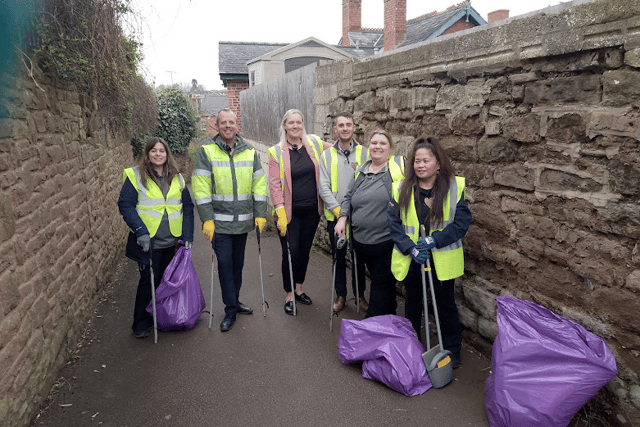 Morrisons staff participate in litter clean-up