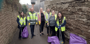 Morrisons staff participate in litter clean-up