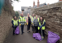 Ross-on-Wye Morrisons staff participate in litter clean-up
