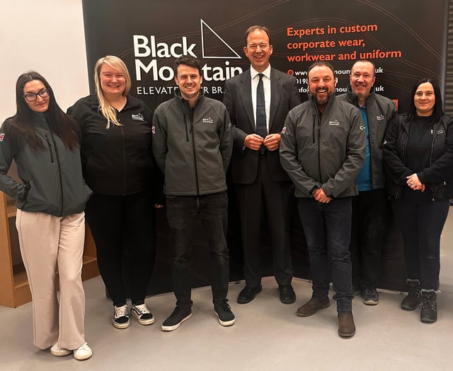 MP Jesse Norman visits new Black Mountain Ross-on-Wye factory 