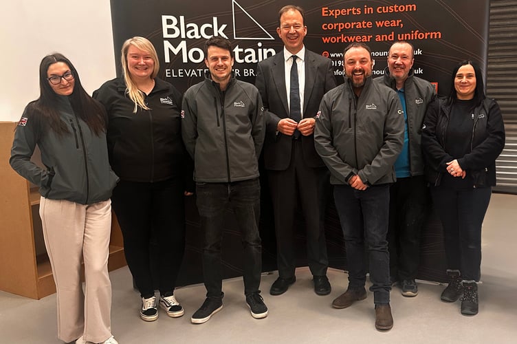 MP Jesse Norman visit to Black Mountain's new factory