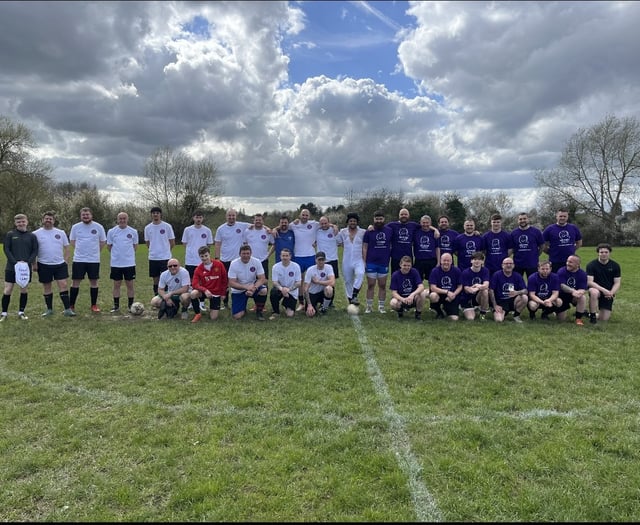 Community unites for successful charity football match in memory 