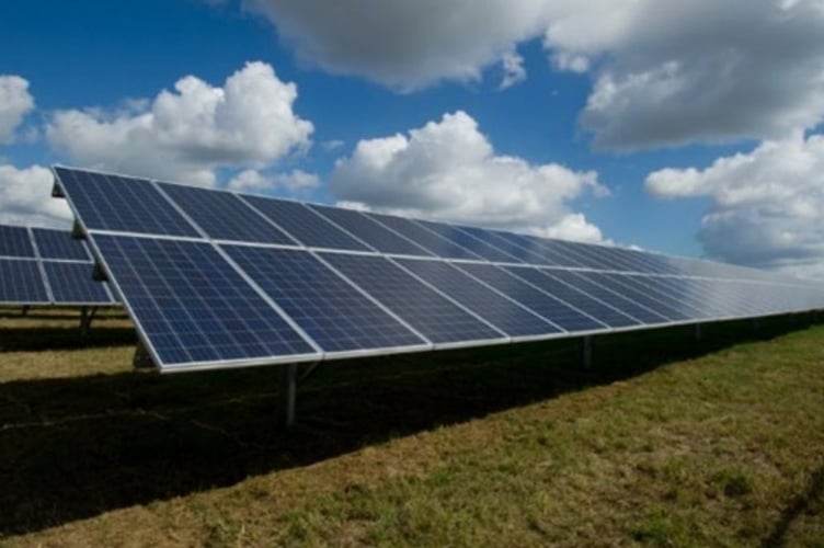 Detail of proposed solar farm north of Tropiquaria Zoo near Washford