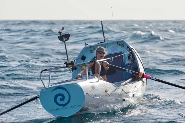 Ocean rower Kiko lifts lid on record crossing