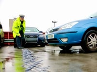 Police stop stolen cars with stinger