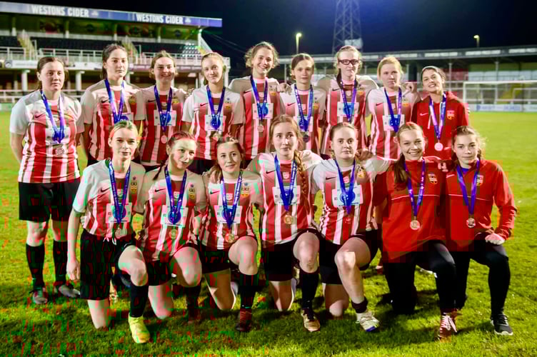 Ross Juniors Women finished runners-up in the Herefordshire County Cup 