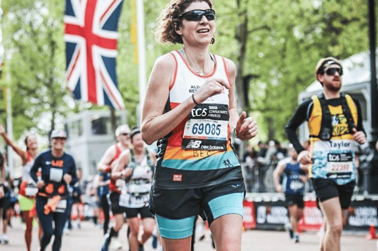 Rebecca Wilson ran the race in aid of Alzheimer’s Research