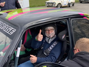 Rally fan Sandra revved up by birthday treat 