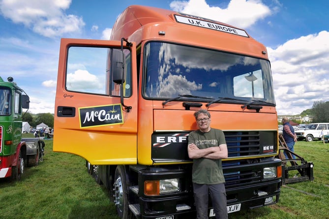 Richard Griffiths with his unique McCain branded ERF