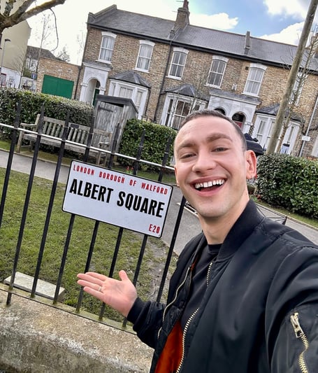Olly Alexander appeared in EastEnders last week ahead of Eurovision. Photo: BBC/Olly Alexander