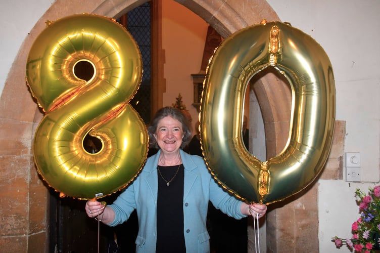 Churchwarden Carryl Phelps was also celebrating a special birthday